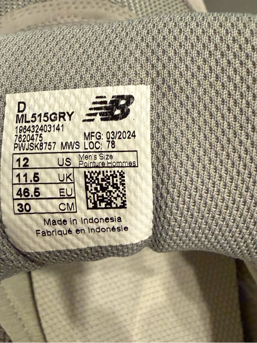 New Balance Gray Athletic Sneakers - Picture 8 of 10